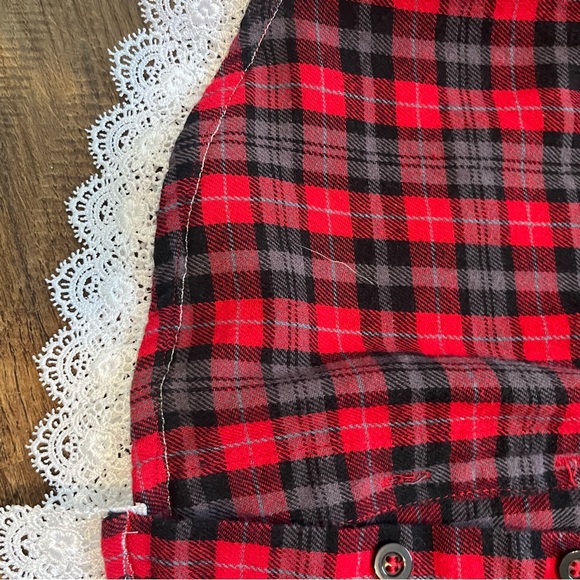 Flannel shirt up cycled ! Forever 21 very soft , southern style - Picture 4 of 4